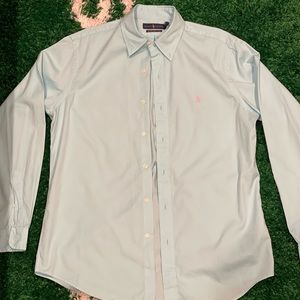 Light Blue Mens Polo Ralph Lauren Button Up
